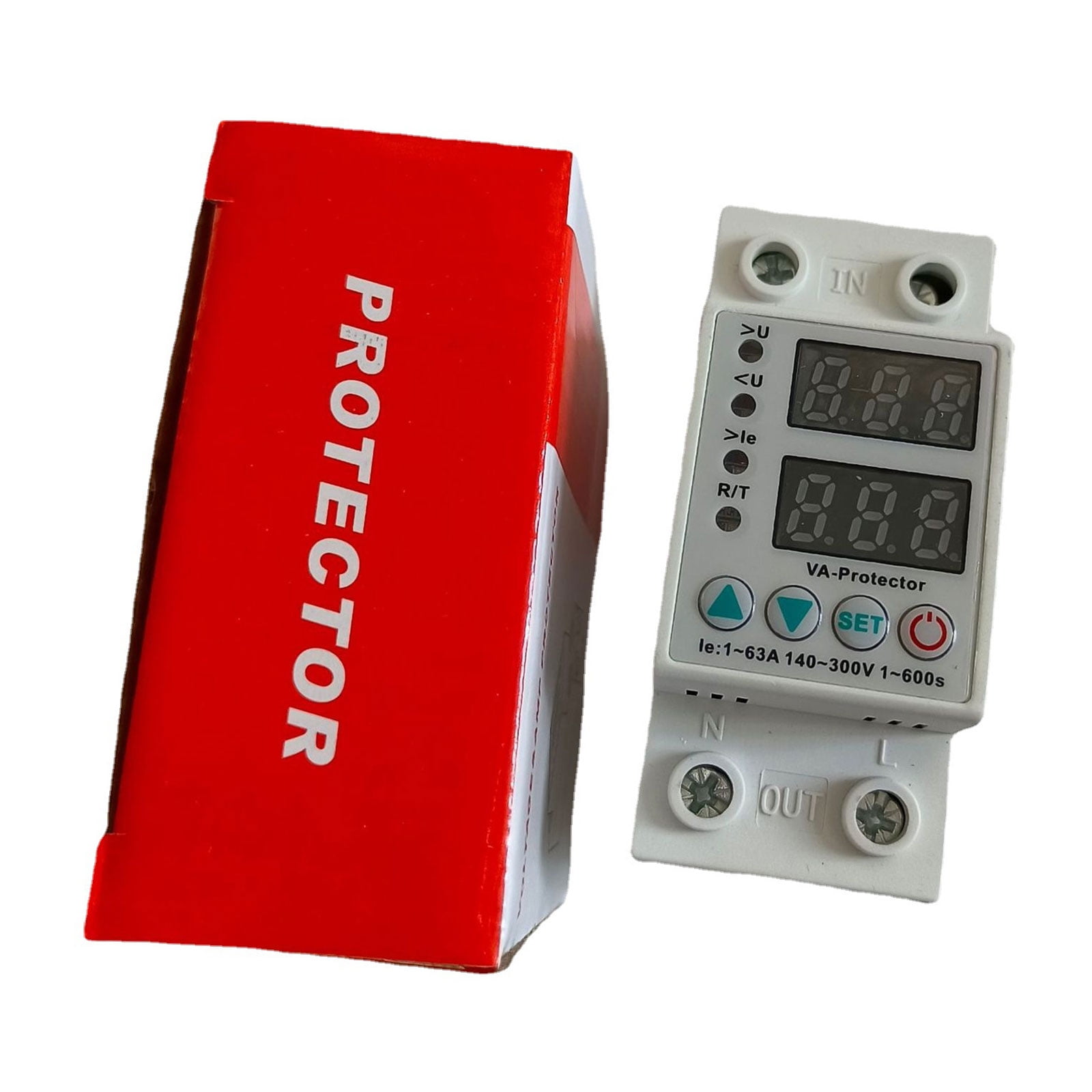 Geemin 63A Din Rail 220V Adjustable Over and Under Voltage Protective Device Protector