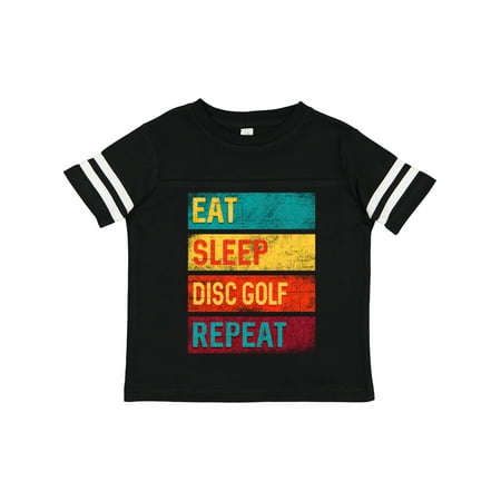 

Inktastic Disc Golfer Eat Sleep Disc Golf Repeat Gift Toddler Boy or Toddler Girl T-Shirt