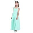 thumbnail image 2 of DPOIS Girls Kids Pleated A-line Chiffon Wedding Bridemaid Dance Prom Dress, 2 of 7