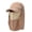Khaki, variant on Foldable Sun Hat for Men Women Quick Drying Removable Neck Flap Face Mask Outdoor Fishing Cap
