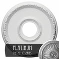 thumbnail image 3 of Ekena Millwork 16 1/2"OD x 3 7/8"ID x 1 1/2"P Medea Ceiling Medallion (Fits Canopies up to 5 3/8"), Hand-Painted Platinum, 3 of 5