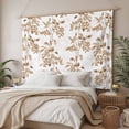 thumbnail image 3 of Brown Fruit Tapestry for Bedroom Wall Hanging Tapestry, Vintage Plant Nature Botanical Flower Ceiling Backdrop Tapestries Poster Blanket Wall Decor for Teens Room Living Room Dorm 39" x 59", 3 of 8