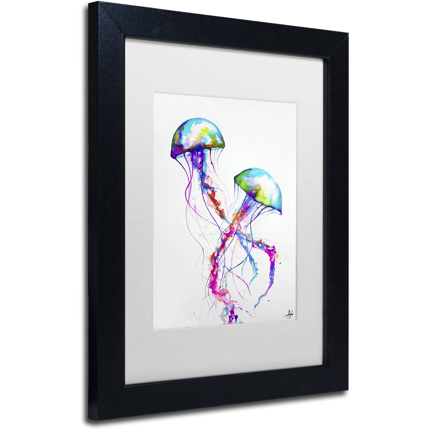 Trademark Fine Art 'Narasumas' Canvas Art by Marc Allante, White Matte, Black Frame
