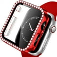 thumbnail image 1 of Apple Watch Case 42mm Series 3/2/1 Bling Rhinestone Apple Watch Protective Case Bumper Frame Screen Protector Case Cover for iWatch Series 42mm, 1 of 6