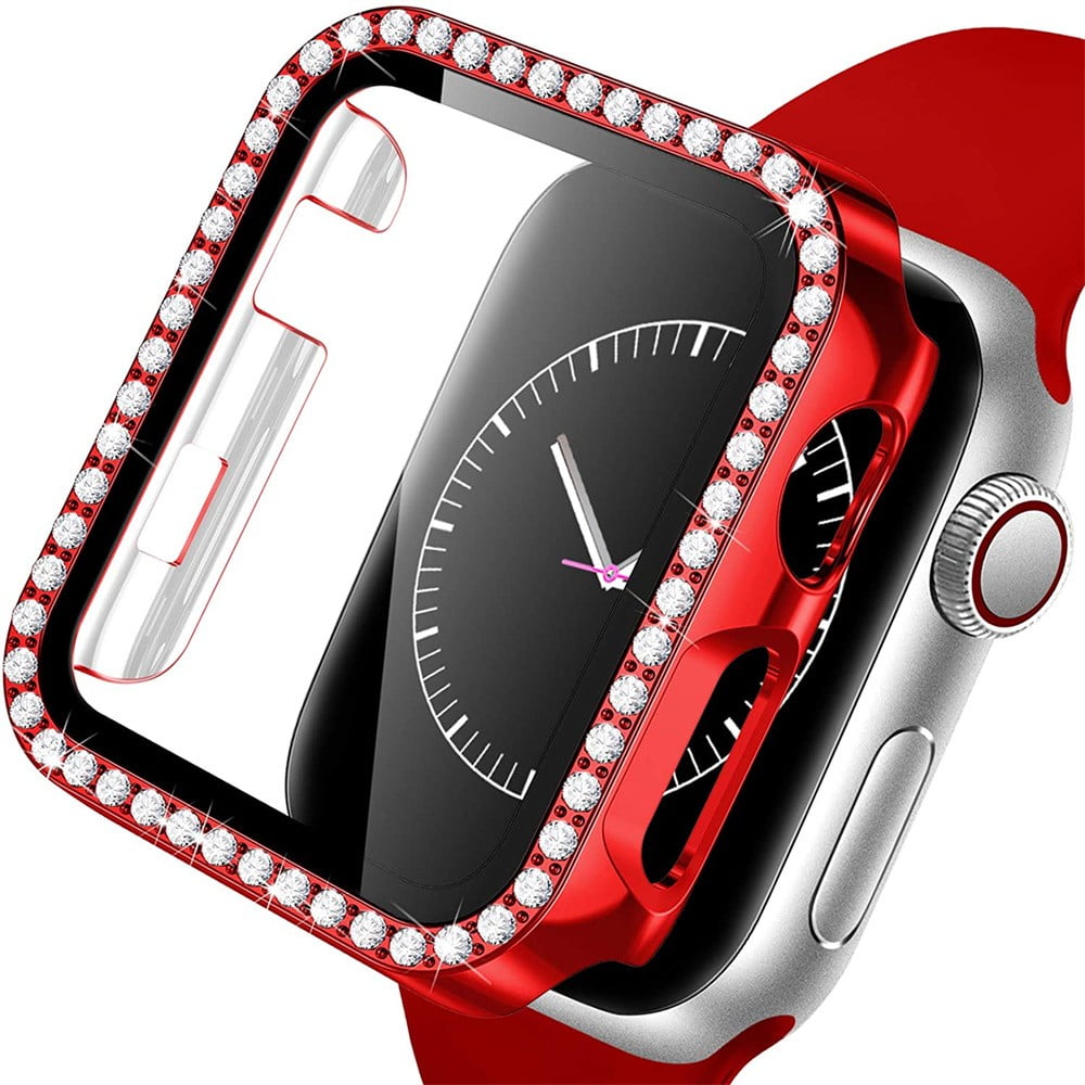 Apple Watch Case 40mm Series 6 5 4 SE Bling Rhinestone Apple Watch Protective Case Bumper Frame Screen Protector Case Cover for Women Girl iWatch Series 40mm Walmart