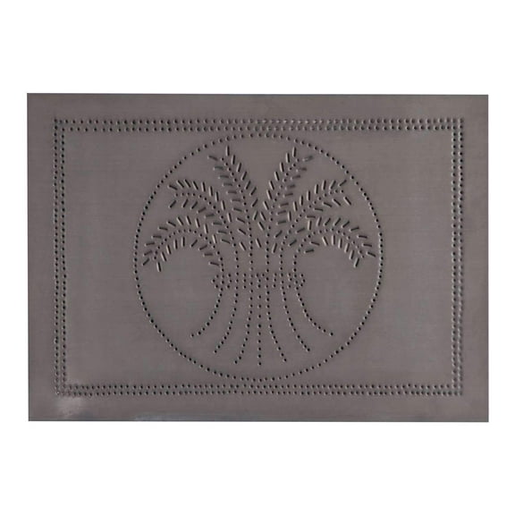 * Horizontal Wheat Panel in Blackened Tin