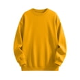 thumbnail image 7 of PNTUTB Men's Hoodless Sweatshirt Crew Neck Pullover Long Sleeve Solid Color Basic Top Casual Loose Comfort Daily Fall Winter Fashion Sweatshirt, 7 of 7
