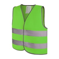 GOGO High-Visibility Kids Safety Vest for Construction Costume, Fits Ages from 12M to 16-Green-XL