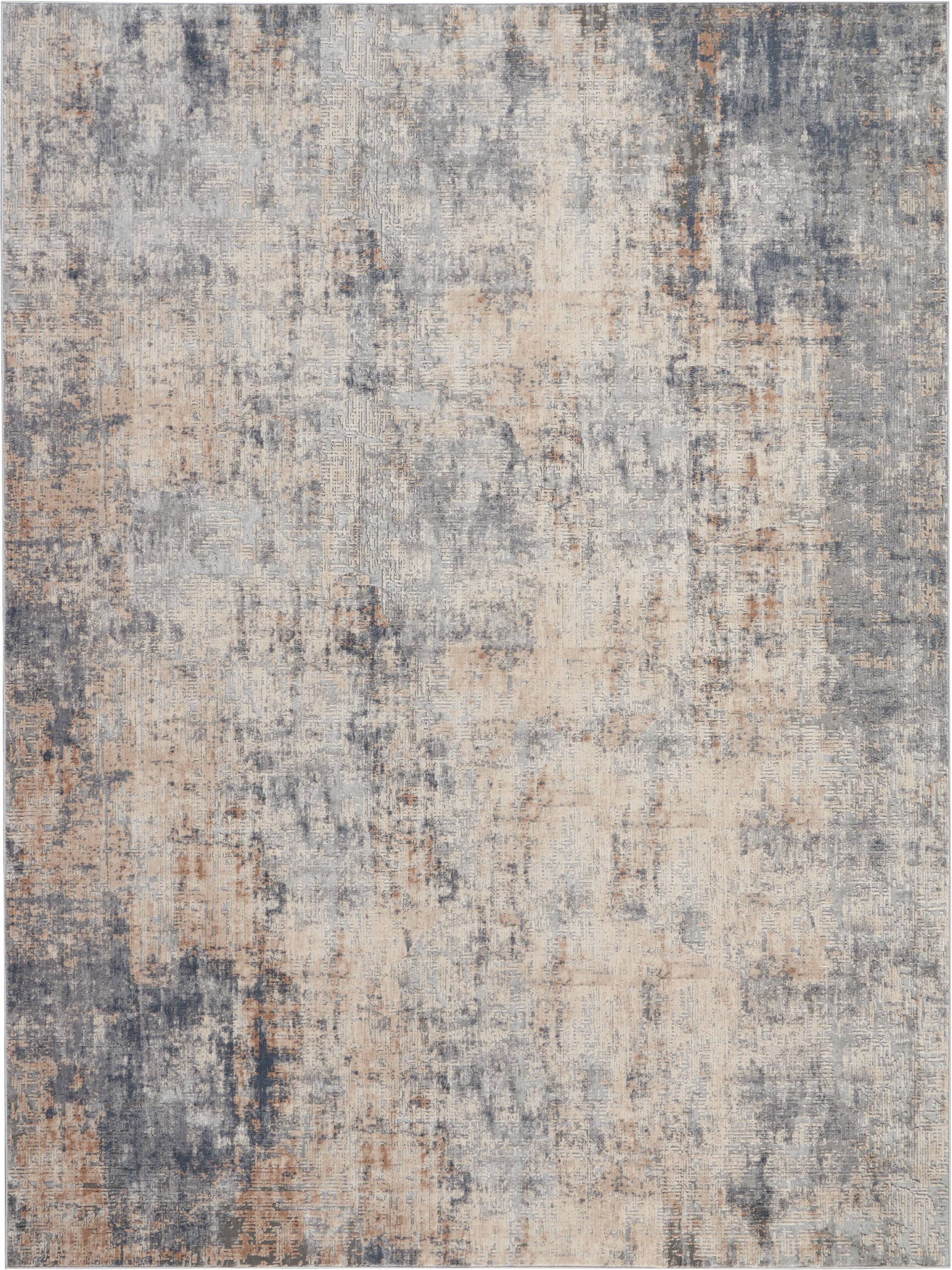Nourison Rustic Textures Abstract Grey/Beige Area Rug