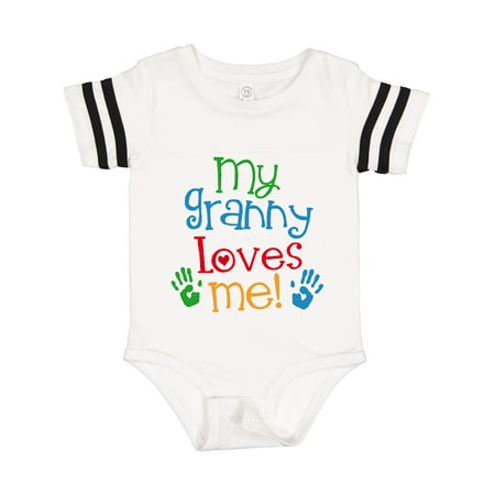 

Inktastic My Granny Love Me Gift Baby Boy or Baby Girl Bodysuit