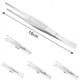 thumbnail image 4 of Walfos 1 Piece Stainless Steel Tweezer Barbecue Tong For Cooking Roasting Grabbing Small Objects Dessert BBQ Spaghetti Kitchen, 4 of 11