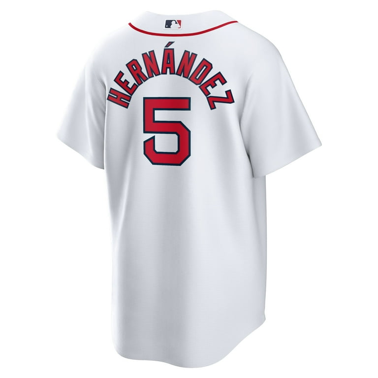 Men's Nike Enrique Hernandez White Boston Red Sox Home Official Replica  Player Jersey