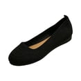 thumbnail image 3 of Loafers for Women Breathable Elastic Woven Knitting Mesh Sneakers Comfortable Cushioned Thick Insole Solid Color Slip on Flat Shoes, 39, 3 of 4