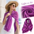 thumbnail image 4 of Lumtrix Women’s Scarf Soft Fall Winter Wrap 70.87 Inch Long Lightweight Shawl with Tassel Fashion Scarves P One Size, 4 of 5