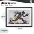 thumbnail image 4 of Stupell Industries Contemporary Endurance Football Sprint Black Framed Print Under Glass, 20 x 14, by Creative Studio, 4 of 8