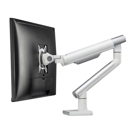 Desky Single Slim Aluminium Monitor Arm – White Desky Single Slim Aluminium Monitor Arm – White