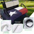 thumbnail image 5 of Golf Cart Seat Covers for 2 Seater,Blue Red White Texas Flag with Star Microfiber Cart Seat Towel Blanket,Minimalistic Geometric Stripe Absorbent NonSlip Bench Seats Protector for Golf Course 51"x31", 5 of 9