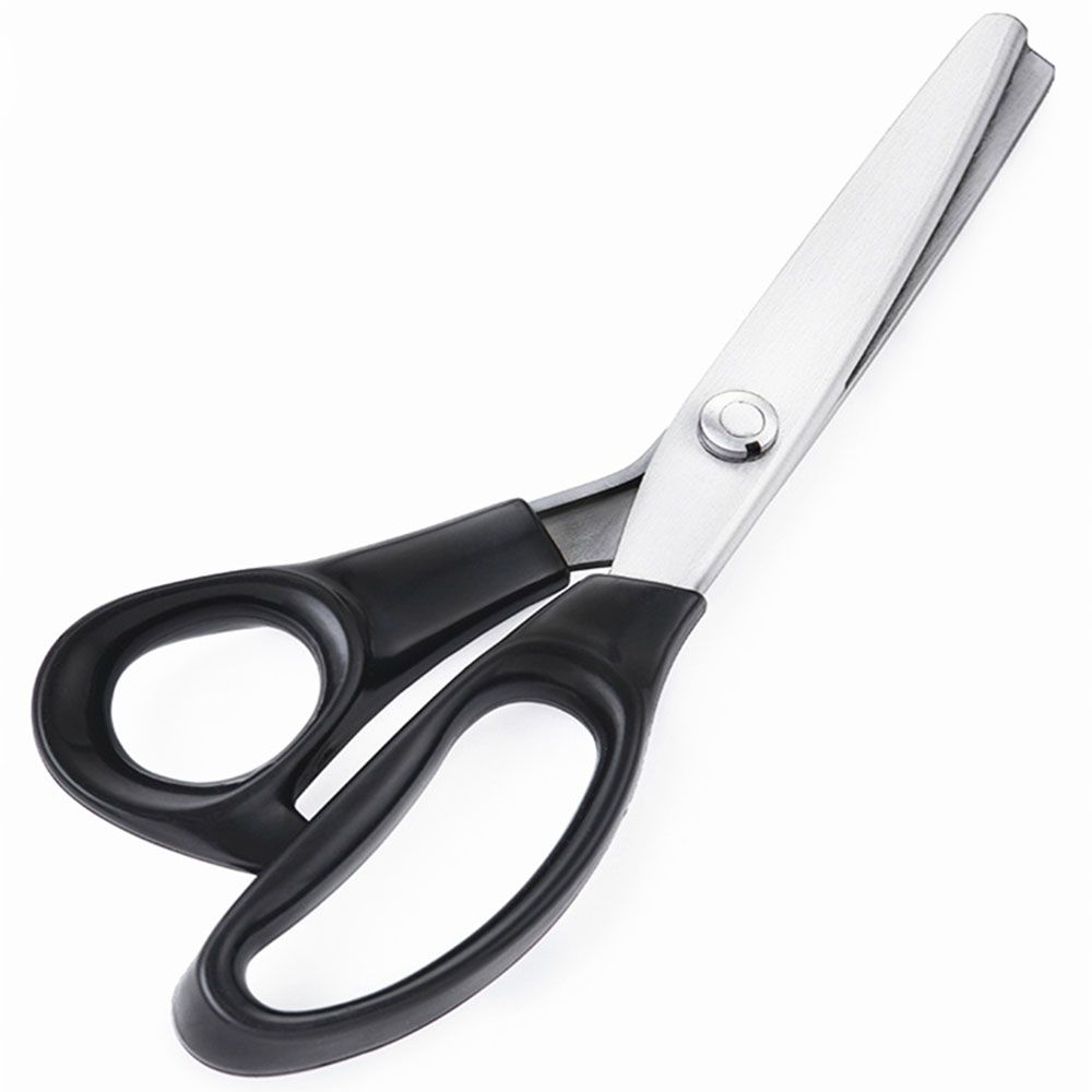 1pc Multifunctional Sewing Scissors With Triangle Wave Edge, Zigzag Pattern Fabric  Shears, Serrated Tailor's Scissors, And Round Arc Wave Scissors