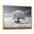 thumbnail image 2 of Designart Large Tree Gold framed wall art, Grey White Tree Contemplation , Trees framed wall art decor, Grey Traditional Gold framed wall art, 20x12 inches Gold Frame, 2 of 5