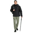thumbnail image 3 of Little Donkey Andy Men's Winter Snow Pants - Softshell Insulated, Fleece Lined & Water Resistant for Hiking Ski, Sage Size S, 3 of 7