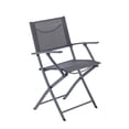 thumbnail image 4 of Set de Comedor Naterial Mesa + 4 Sillas Plegables con descansabrazos acero exterior modelo Emys, 4 of 5