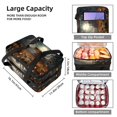 thumbnail image 3 of Lasser Bairam Double Layered Insulated Refrigerated Large Capacity Lunch Bag with Two Compartments - 7.1x11.4x16.1 Inches, 3 of 6