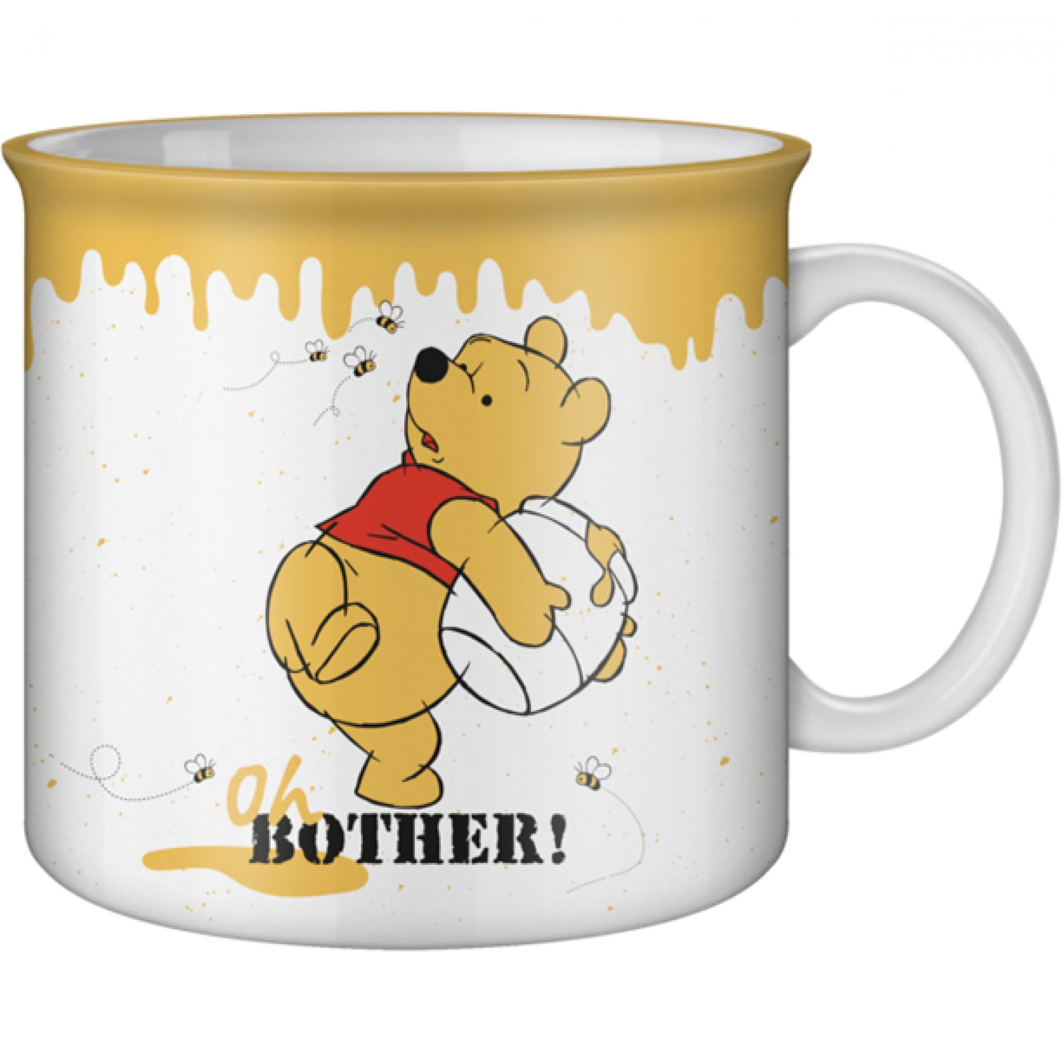 Disney Store Winnie The Pooh 16 OZ Red Latte Coffee Art Tea Mug New With Tag
