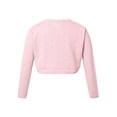 thumbnail image 2 of Aislor Kids Girls Bowknot Knitted Bolero Cardigan Single Button Closure Sweater A Pink 13, 2 of 7