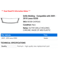 thumbnail image 2 of Grille Molding - Compatible with 2009 - 2010 IS350, 2 of 2