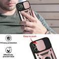 thumbnail image 5 of For Apple iPhone XR Case, Ring Kickstand Magnetic & Slide Camera Protector Military-Grade Hybrid Rugged Drop Protection Phone Cover, 5 of 7