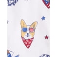 thumbnail image 2 of The Children's Place Baby & Toddler Short Sleeve Americana Snug Fit PJs, Sizes NB-5T, 2 of 3