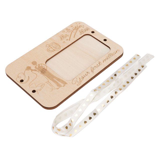 Wooden Cash Envelope Box, Stylish Appearance Easy to Install Multifunctional Wallet Creative Money Holder for Birthday Wedding Present Desk Ornament