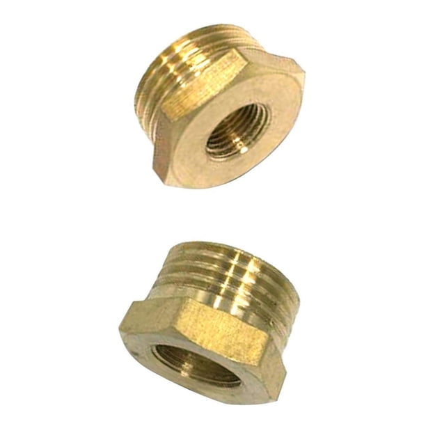 Pack de 2 Conector de Grifo de Latón Zulema Adaptador de Tubería de Agua Conector de roscar para manguera