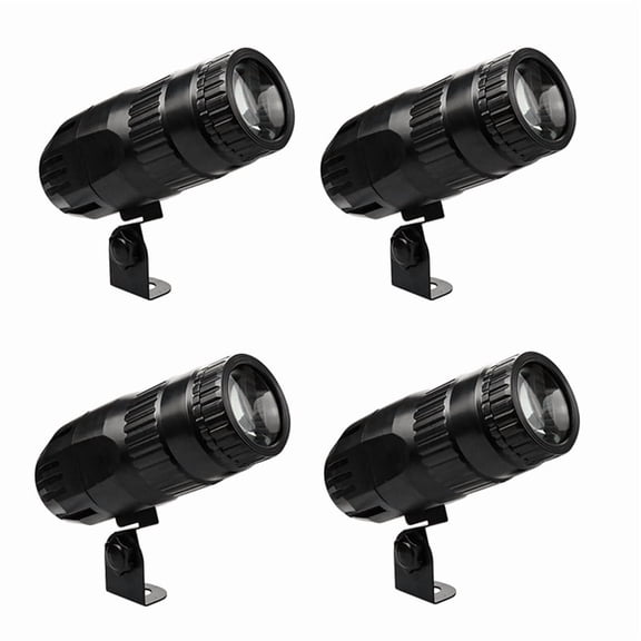 4PCS 15W 4-in-1 Spot Lights RGBW LED Spotlights Remote Control Stage Lighting Effect Projector for Church Wedding (US)