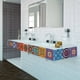 thumbnail image 3 of 192 Piezas Autoadhesivo Mosaico Ladrillo Azulejo Etiqueta 3D Cocina BañO Pegatinas de Pared -10X10Cm, 3 of 5