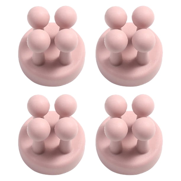 Ganchos de Clip Perfecl para cables colgadores de toallas organizador de cables USB Gancho de almacenamiento Rosa