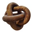 thumbnail image 2 of Decoración de eslabones de cadena de madera, estilo moderno minimalista geométrico para estantes, estilo rústico o de oficina. marrón, 2 of 9