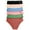 Assorted Color (6-Pack), variant on Angelina Women's Cotton Bikini Panties with Love you Print Design (12-Pack)