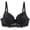 Black-03, variant on Underwire Floral Lace Push Up Bras for Women Deep V Side Support Adjustable Thin Straps Back Hook Everyday Sexy Bra