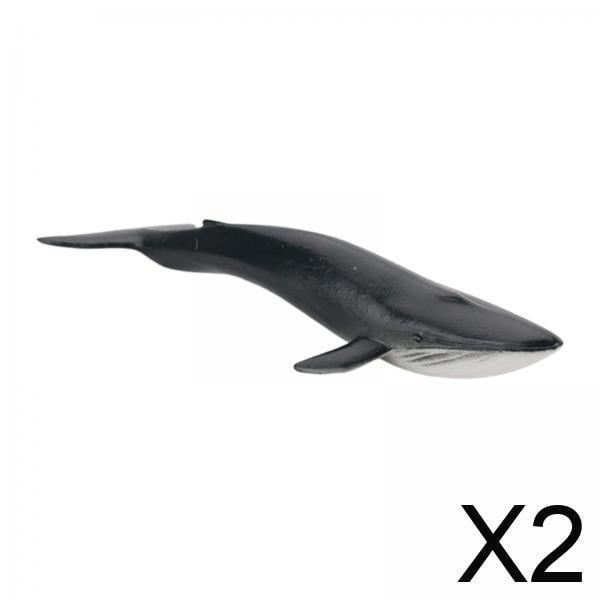 Figura de ballena,Figuras de ballenas pintadas a mano Figuras de animales,Adornos para tartas con forma de ballena realista y detallada,Escultura de animal para escritorio,figura de