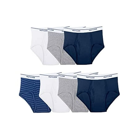 

Fruit of the Loom Big Tag Free Cotton Briefs Boys – 7 Pack – Assorted Color Medium