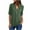 Army Green, variant on LEAVINGSUO Womens Tops Casual Shirts for Women Women's Summer Long Sleeve Zip Casual Tunic V-Neck Rollable Blouse Tops