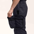 thumbnail image 4 of XUNKUSGA Pantalon de Randonnée Homme Couleur Unie Coupe-Vent Coquille Souple Extérieur Pantalon Homme Léger Résistant à l'Eau Pantalon Cargo en Ripstop Confortable à Enfiler Pantalon de Travail Gris, 4 of 9