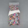 thumbnail image 2 of Ambesonne Colorful Bedding Set 4 Pcs, Geometric Mosaic Tiles, Queen, Multicolor, 2 of 3