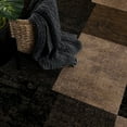 thumbnail image 5 of 2â€™ x 13â€™ Brown Geometric Blocks Runner Rug, 5 of 5