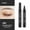 Black, variant on Kokovifyves Four Pronged Water Eyebrow Pencil Long-lasting and Non Smudging Eyebrow Pencil with A Paintbrush Tool 1.5ml