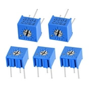 Uxcell 3362 Trimmer Potentiometer 5K Ohm Top Adjustment Variable Resistors 5pack