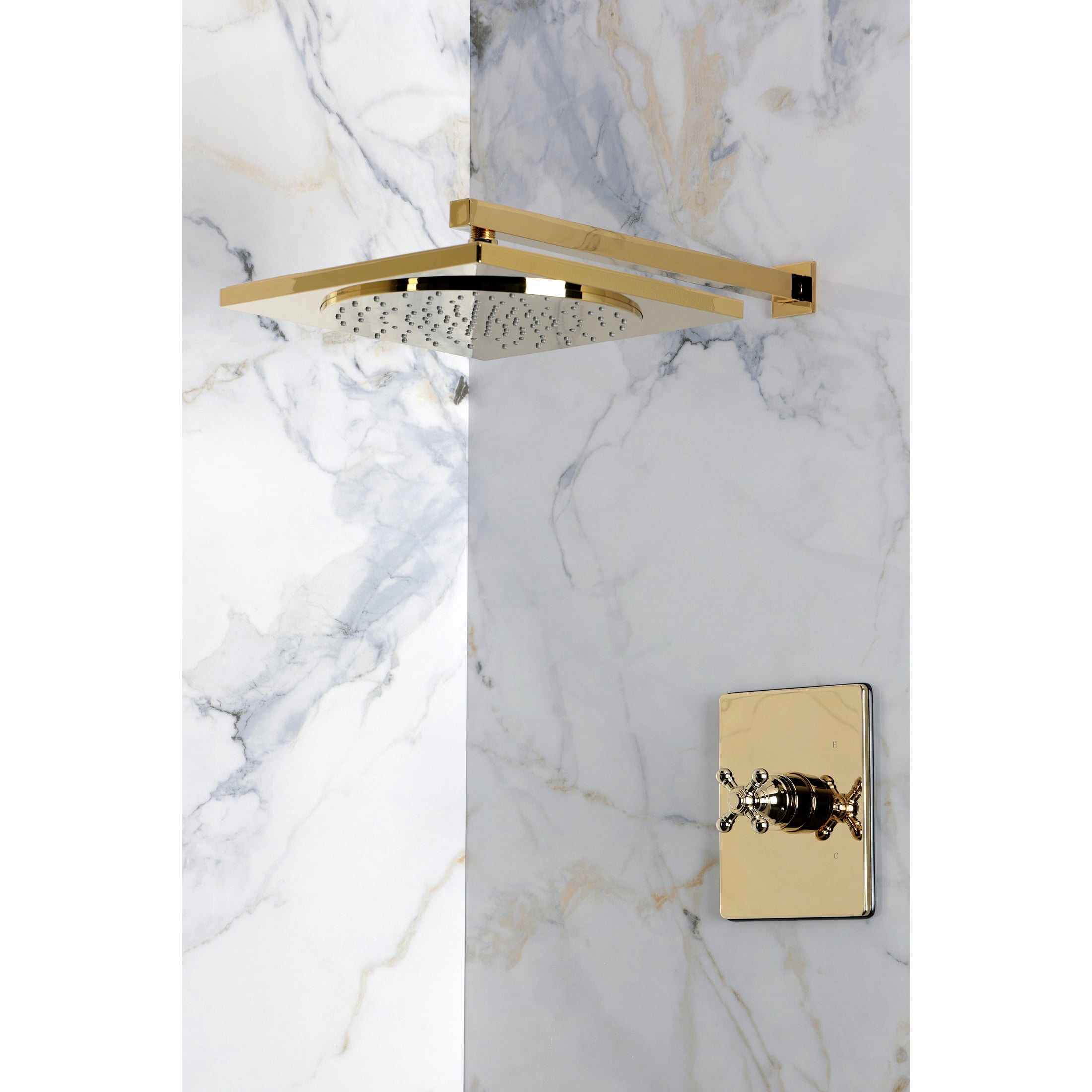 Kingston Brass KB8342BXSO Metropolitan Single-Handle Pressure Balanced Shower Faucet, Polished Brass