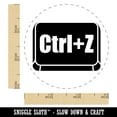 thumbnail image 2 of Ctrl Z Undo Button Self-Inking Rubber Stamp Ink Stamper - Orange Ink - Small 3/4 Inch, 2 of 7