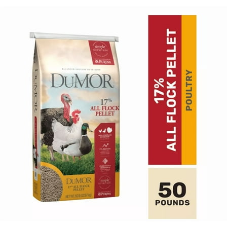DuMOR 17% All Flock Pelleted Poultry Feed 50 lb